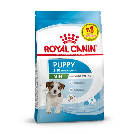 Сухий корм Royal Canin MINI PUPPY для цуценят малих порід 7кг+1кг