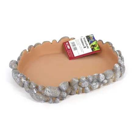 Поїлка для рептилій Hobby Drinking bowl Pebbles L 25x21x4см (36402): додаткове фото 5