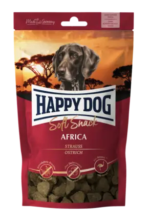 М'які ласощі Happy Dog Soft Snack Africa для собак зі смаком страуса та картоплі, 100 г, 60685