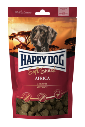 М&#039;які ласощі Happy Dog Soft Snack Africa для собак зі смаком страуса та картоплі, 100 г, 60685