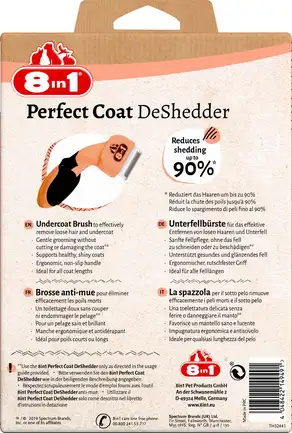 Дешеддер 8in1 Perfect Coat для вичісування котів, 4,5 см: додаткове фото 4