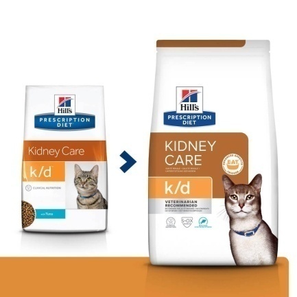 Hill’s Prescription Diet k/d Сухий корм для котів підтримання функції нирок, з тунцем, 0,4 кг — Фото 1