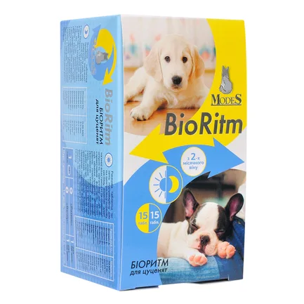 Біоритм (BioRitm) полівітамінний комплекс для цуценят, MODES