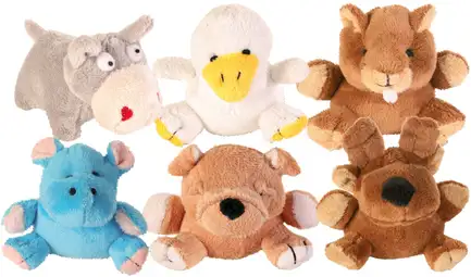 Іграшка Trixie Тваринки з пискавкою для собак, 10-12 см (плюш): додаткове фото 2