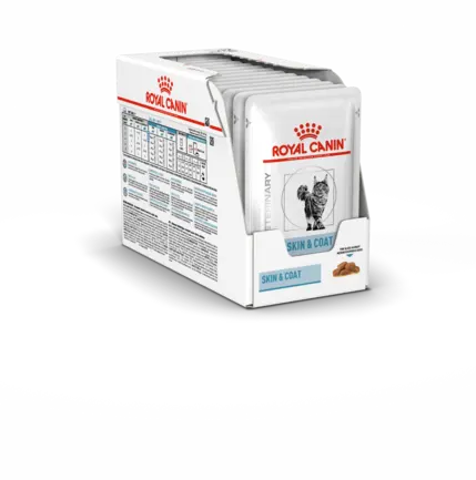 Дієтичний вологий корм Royal Canin SKIN&COAT CAT (шматочки у соусі) для котів 85 г: додаткове фото 2