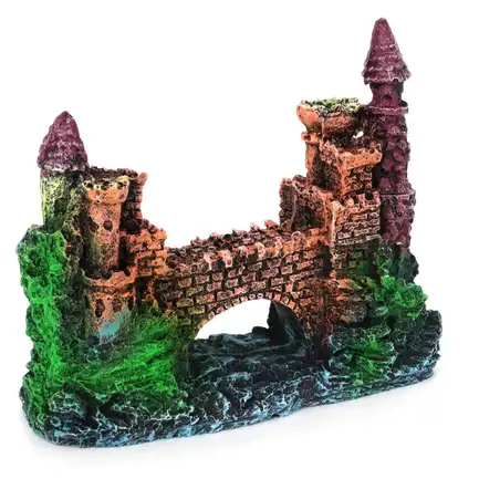 Декорація замок на скелі Aqua Nova 13,5x6x11см (AN629): додаткове фото 3