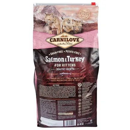 Сухий корм Carnilove Cat Salmon & Turkey для кошенят, лосось та індичка, 6 кг: додаткове фото 4