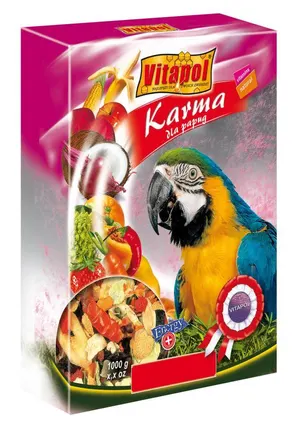 Корм Vitapol овоче-фруктовий, для великих папуг, 900 г