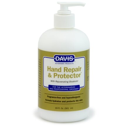 Davis Hand Repair &amp; Protector ДЕВІС ВІДНОВЛЕННЯ ТА ЗАХИСТ крем для рук з бісабололом для грумерів та ветеринарів 0,561 л