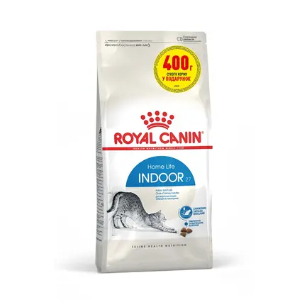 Сухий корм Royal Canin INDOOR для котів всіх порід 1.6кг+400г