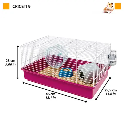 Ferplast CAGE CRICETI 9 WHITE Клітка для хом'яків в індивід упаковці: додаткове фото 2