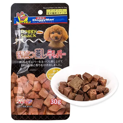 DoggyMan Steamed Beef Liver Bits ДОГГИМЕН ЯЛОВИЧА ПЕЧІНКА НА ПАРУ ласощі для собак 0,03 кг