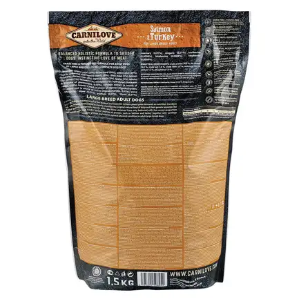 Сухий корм Carnilove Salmon & Turkey для дорослих собак великих порід, лосось та індичка, 1,5 кг: додаткове фото 4