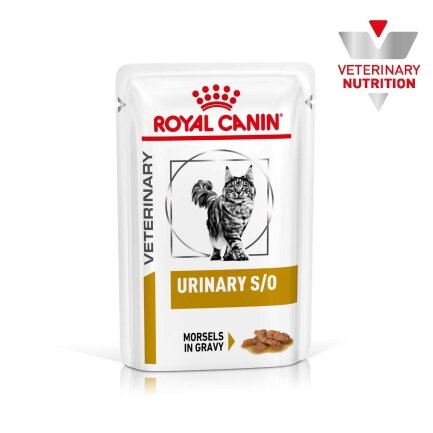 Дієтичний вологий корм Royal Canin URINARY S/O CAT (шматочки у соусі) для котів 85 г