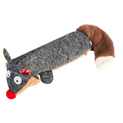 Іграшка для собак WAUDOG Fun Plush Єнот, трикотаж, Ш 7 см, Д 24 см, L: додаткове фото 2