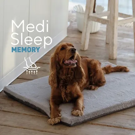 Ортопедичний матрац Pet Fashion «Medi Sleep Memory» для собак, розмір S, 48х32х4 см, сірий — Фото 2