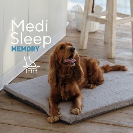 Ортопедичний матрац Pet Fashion «Medi Sleep Memory» для собак, розмір M, 66х46х4 см, сірий — Фото 2