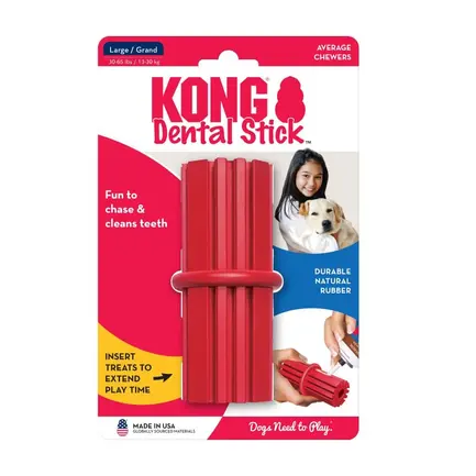 Іграшка KONG Dental Stick зубна паличка для собак середніх і великих порід, L: додаткове фото 2