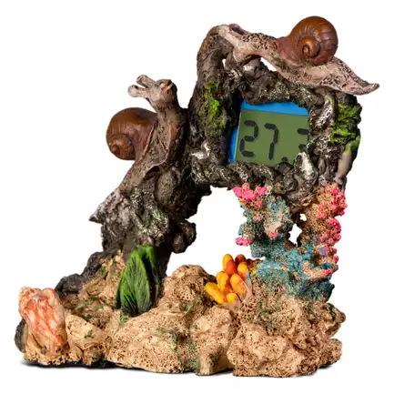 Декорація Yusee Aquarium Decor Thermometer з термометром LCD 14X6X11см (ys201030): додаткове фото 2