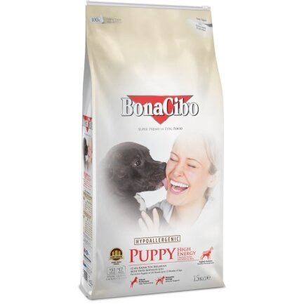 BonaCibo Puppy High Energy Chicken&amp;Rice with Anchovy 15 kg