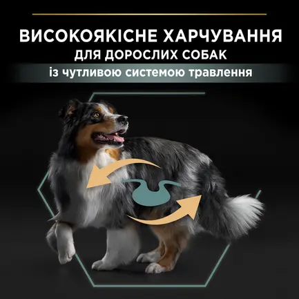 Сухий корм PRO PLAN Medium Adult 1+ Sensitive Digestion для дорослих собак середніх порід з чутливим травленням з ягням 3 кг: додаткове фото 6
