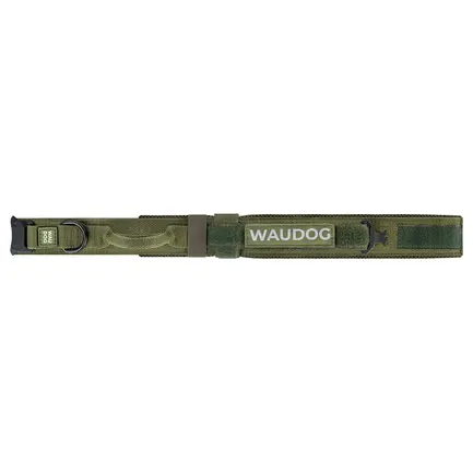 Нашийник з ручкою тактичний для собак WAUDOG PRO, металевий фастекс, XL, Ш 50 мм, Дл 53-62, хакі: додаткове фото 2
