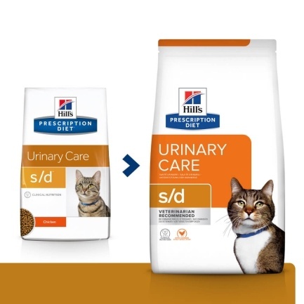 Hill’s Prescription Diet s/d Сухий корм для котів для догляду за сечовидільною системою, з куркою, 3 кг — Фото 1