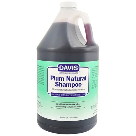 Davis Plum Natural Shampoo ДЕВІС НАТУРАЛЬНА СЛИВА шампунь з протеїнами шовку для собак і котів, концентрат 3,8 л