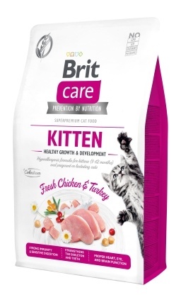 Сухий корм Brit Care Cat GF Kitten HGrowth &amp; Development для кошенят, здорове зростання та розвиток, 2 кг