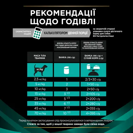 Вологий дієтичний корм PRO PLAN VETERINARY DIETS EN Gastrointestinal для дорослих собак для усунення розладів травлення мус 195 г: додаткове фото 9