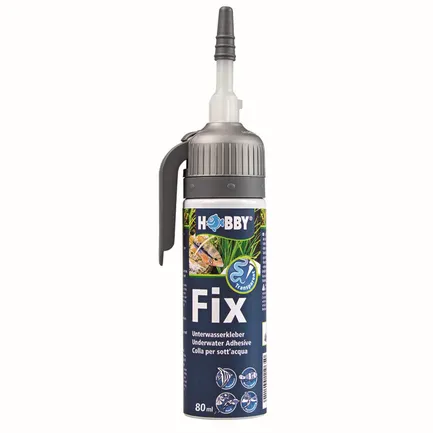 Клей, герметик акваріумний чорний Hobby Fix Underwater Adhesive black 75мл (11967)