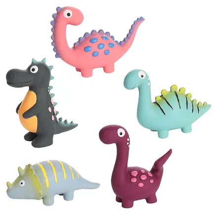Flamingo Puga Dino ФЛАМІНГО ПУГА ДИНОЗАВР латексна іграшка з пищалкою для собак В асортименті
