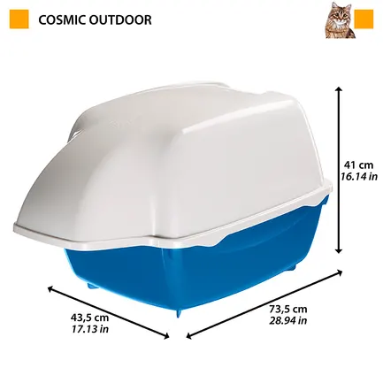 Ferplast COSMIC OUTDOOR Туалет для котів, закритий: додаткове фото 2
