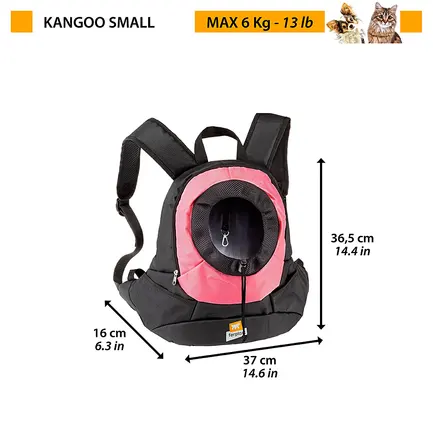 Ferplast KANGOO SM GREY BACKPACK Рюкзак для транспортування собак: додаткове фото 2