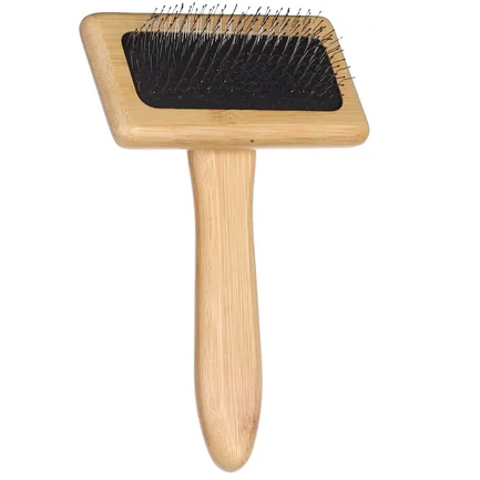 Flamingo 522388 Щітка-пуходерка BAMBOO для собак, M|15,3Х9,5см