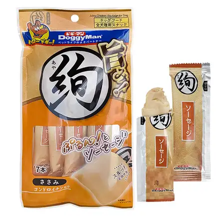 DoggyMan Juicy Chicken Sausage ДОГГІМЕН СОСИСКИ СОКОВИТА КУРКА м’які ласощі для собак 0,059 кг