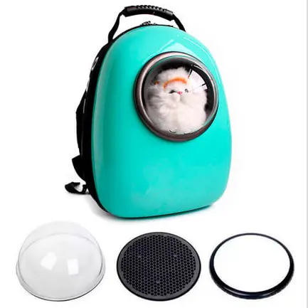 Рюкзак-переноска для тварин AnimAll SpacePet, м'ятний