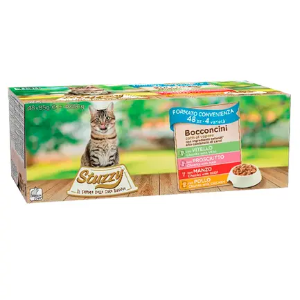 Stuzzy Cat Multipack ШТУЗІ МУЛЬТІПАК консерви в соусі для котів, вологий корм 4,08 кг