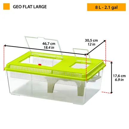 Ferplast GEO FLAT LARGE Контейнер для риб та амфібій (8л): додаткове фото 2
