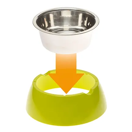 Ferplast JOLIE L GREEN BOWL Годівниця, пластик, метал: додаткове фото 5