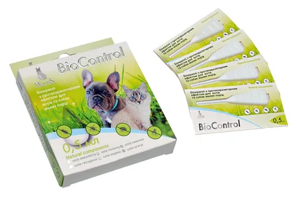 Біо контроль (BioControl) біокраплі з протипаразитарним ефектом для котів та собак малих порід 0,5 мл, MODES: додаткове фото 2