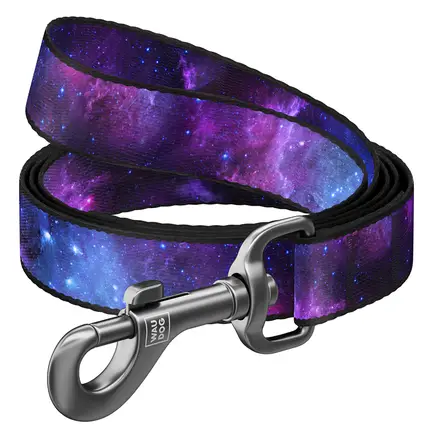 Повідець для собак нейлоновий WAUDOG Nylon, малюнок "NASA21", L-XXL, Ш 25 мм, Дов 300 см