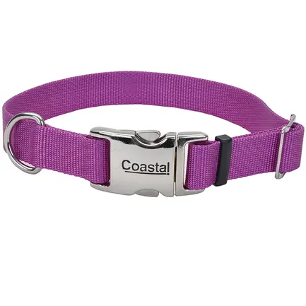 Coastal Metal Buckle КОСТАЛ ТИТАН БАКЛ нашийник для собак, 2х36-51см Орхідея