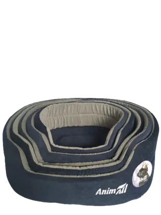 Набір ліжок AnimAll Alice Velvet BLUE-GREY (63х53х21, 57х47х19, 52х41х17, 46х35х15, 41х30х14)