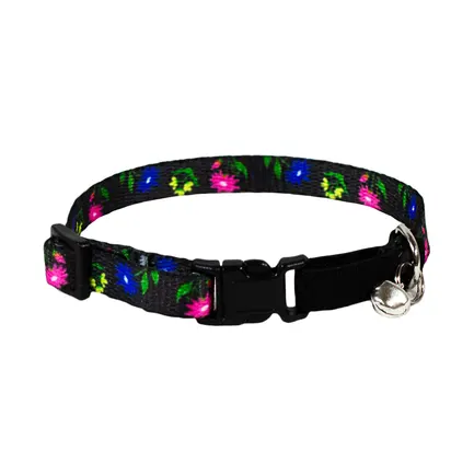 Нашийник капроновий "Квіткова ніч" для кота 10мм/18-28см/910, Lucky Pet