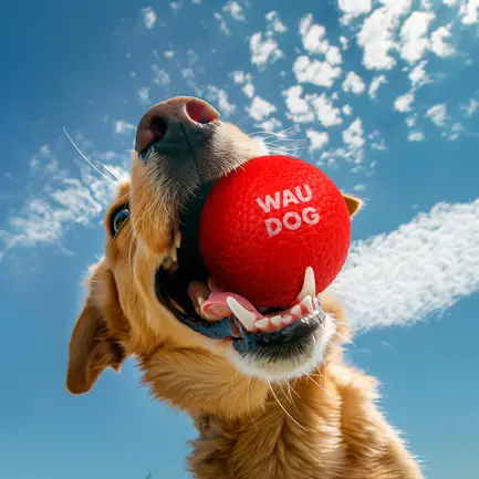 Іграшка для собак WAUDOG Fun Red Ball, спінений термопластичний поліуретан, 70 мм: додаткове фото 5