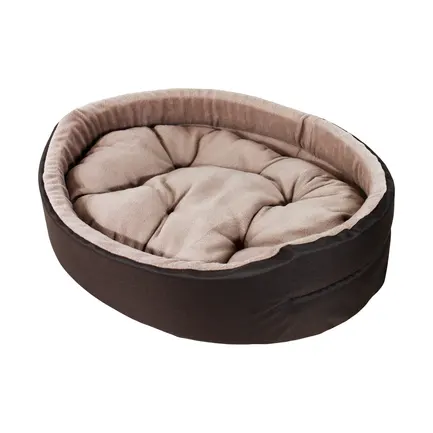 Лежак Оксфорд фліс №5 65x80 коричневий, Lucky Pet