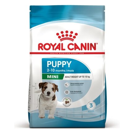 Сухий корм Royal Canin MINI PUPPY для цуценят малих порід 0,8 кг + WET MINI PUPPY 85 г — Фото 1