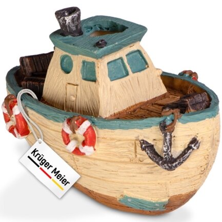 Декорація рибальський човен Kruger Meier Fishing Boat 11x6.5x7.5см (1288)