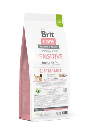 Сухий корм Brit Care Dog Sustainable Sensitive для собак з чутливим травленням, з рибою та комахами, 12 кг: додаткове фото 3